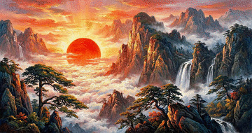 旭日東昇山水畫：為什麼創業者與業務最適合掛這幅「朝氣蓬勃」的畫？