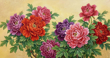 花開富貴！牡丹油畫的風水功效：掛在客廳與臥室分別代表什麼？