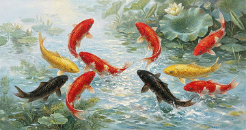 九魚圖掛哪裡最合適？象徵「長長久久」的風水寓意與擺放禁忌